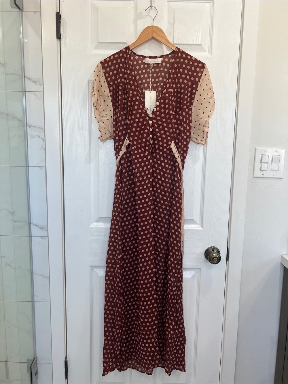 Natalie Martin: Monica Dress in Polka Dot Combo, size S - Picture 4 of 5
